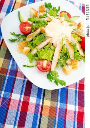 Ceasar salad in the plate 5181336