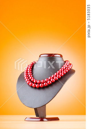 Stand with necklace in fashion concept Stand with necklace in fashion concept 5183035