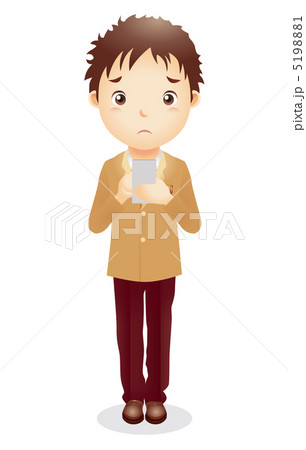 男子学生イラストのイラスト素材