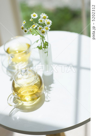 ハーブティーと花 5202312