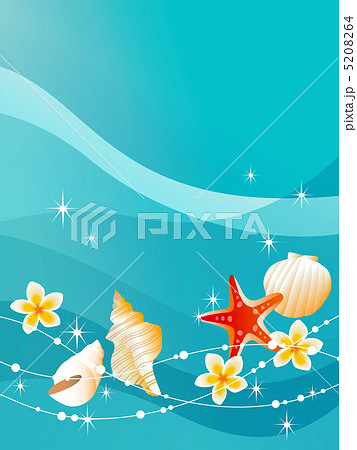 貝海キラキラのイラスト素材 5208264 Pixta