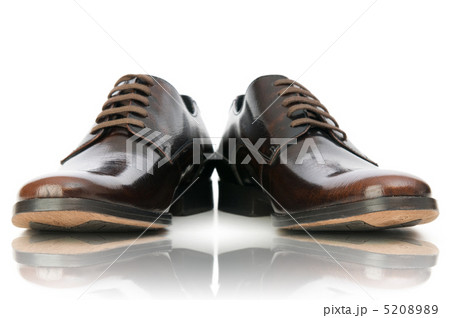 Fashion concept with male shoes on white 5208989