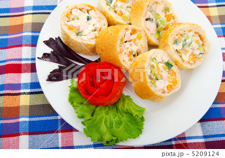 Delicious salad in the plate Delicious salad in the plate 5209124