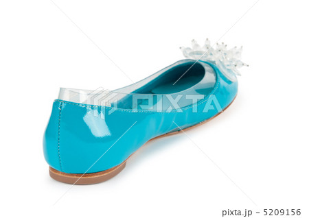 Elegant flat shoes isolated on white Elegant flat shoes isolated on white 5209156