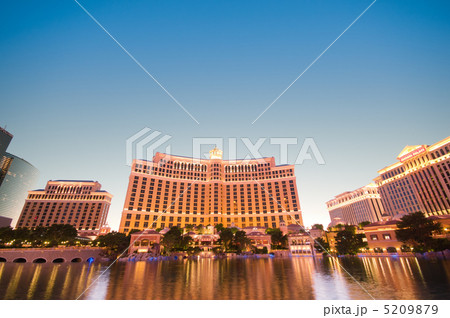 Las Vegas - 11 Sep 2010  - Bellagio Hotel Casino during sunset 5209879