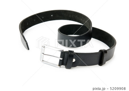 Black belt isolated on the white 5209908