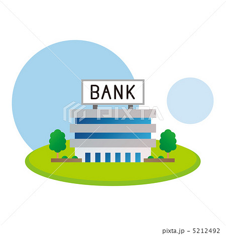 銀行のイラスト素材