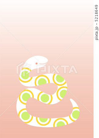 蛇　巳年　年賀状　イラスト 5218649