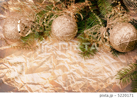 Christmas decoration on fir branch Christmas decoration on fir branch 5220171