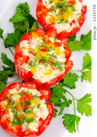 Tomatoes stuffed with russian salad 5220749