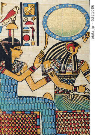 Egyptian history concept with papyrus 5221086