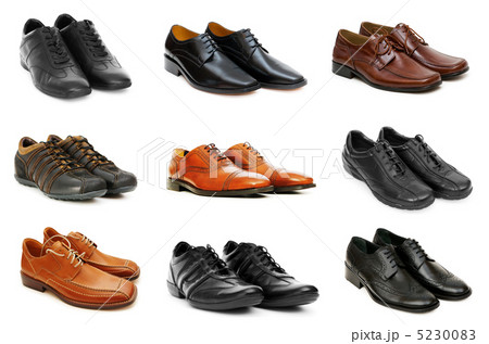 Various shoes isolated on the white 5230083