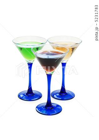 Various cocktails isolated on the white background 5231783