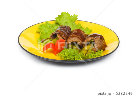 Beef rolls isolated on the white background 5232249