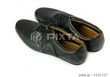 Black female shoes isolated on white 5232727