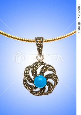 Golden jewellery against gradient background Golden jewellery against gradient background 5232801