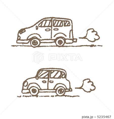 自動車の線画のイラスト素材