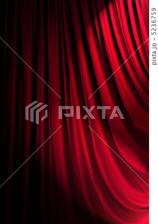 Brightly lit curtains in theatre concept Brightly lit curtains in theatre concept 5236759