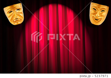 Theatre performance concept with masks 5237971