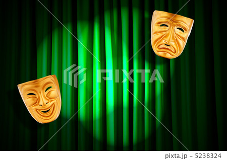 Theatre performance concept with masks Theatre performance concept with masks 5238324