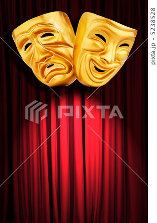 Theatre performance concept with masks 5238528