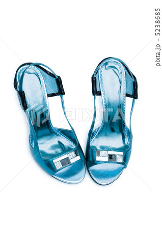 Female shoes on white background Female shoes on white background 5238685