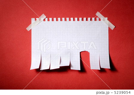 Tear off paper notice on the wall 5239054