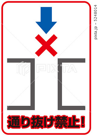 通り抜け禁止-3 5248014