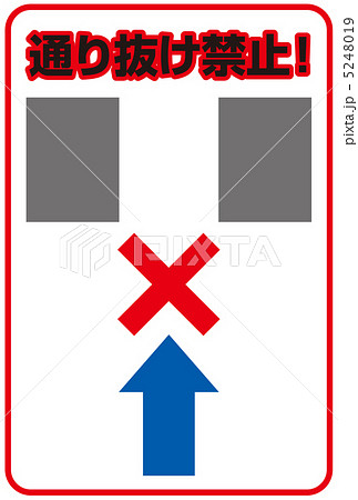 通り抜け禁止-8 5248019