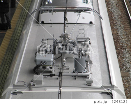 くろしお用　２８７系　モハ２８７形　落成時　試運転　パンタ周り 5248125