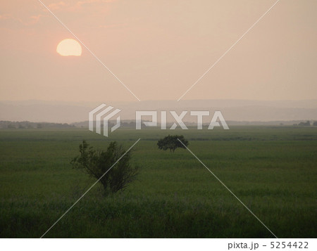 釧路湿原夕景 5254422