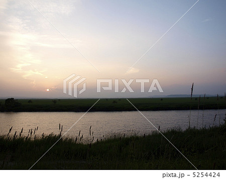 釧路湿原夕景 5254424
