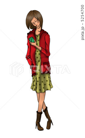 スマートフォンと女の子 スマートフォンと女の子 5254700