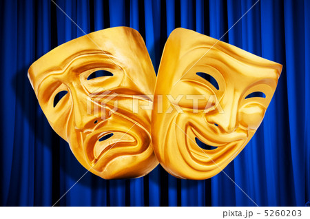 Theatre performance concept with masks Theatre performance concept with masks 5260203