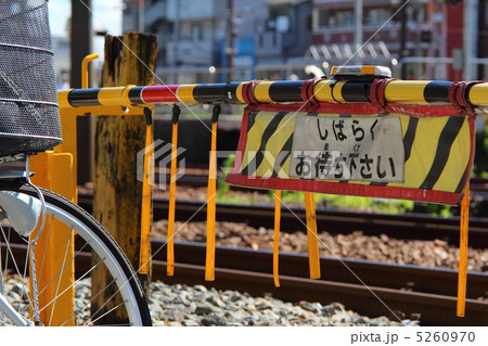 電車通過待ち 電車通過待ち 5260970