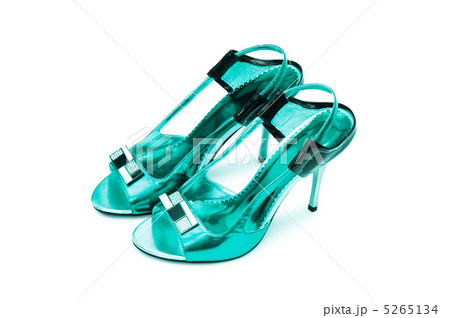 Female shoes on white background Female shoes on white background 5265134