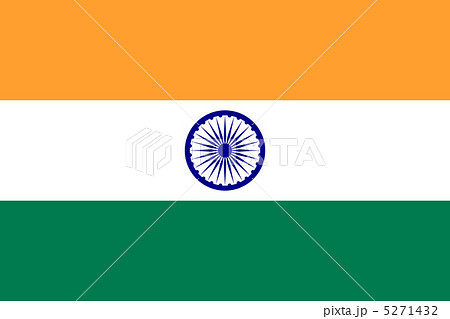 インド国旗のイラスト素材