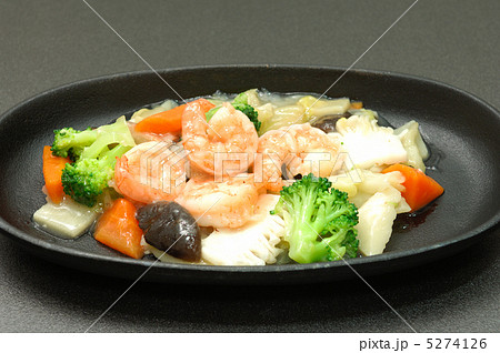 おいしい海老とイカの炒めもの おいしい海老とイカの炒めもの 5274126