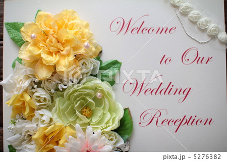 結婚式のウエルカムボード　メッセージカード 5276382