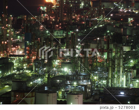 四日市港ポートビルから見る工場地帯の夜景 5278003