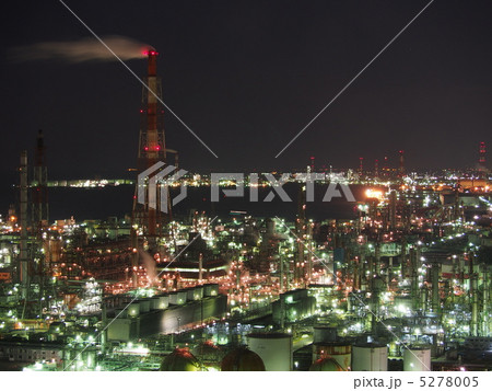四日市港ポートビルから見る工場地帯の夜景 5278005