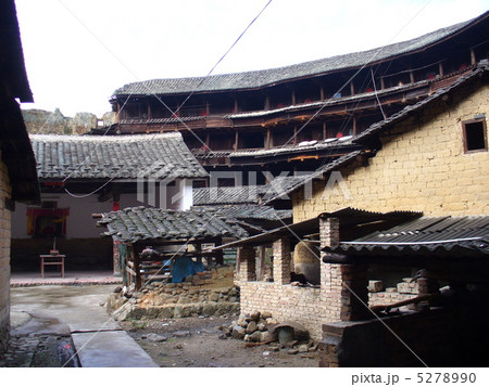 福建省永定　永定客家土楼民俗村　環興楼 5278990