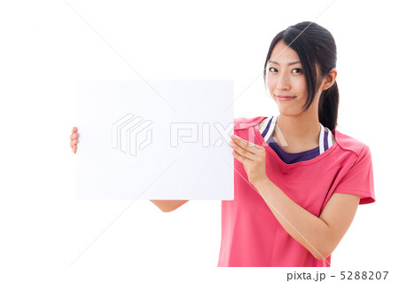 ホワイトボードを持つ女性 ホワイトボードを持つ女性 5288207