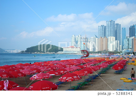 韓国 釜山 海雲台海水浴場 5288341