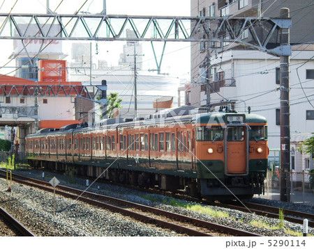 むさしの奥多摩号 回送 115系 土呂駅 むさしの奥多摩号 回送 115系 土呂駅 5290114