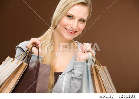 Shopping woman fashion happy bag 5291133