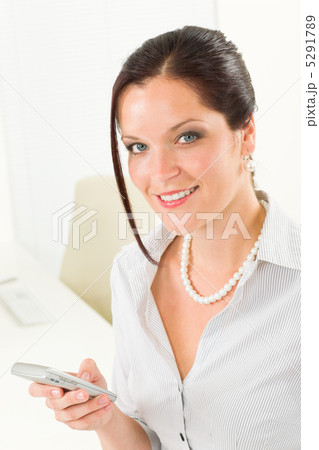 Professional businesswoman attractive calling 5291789