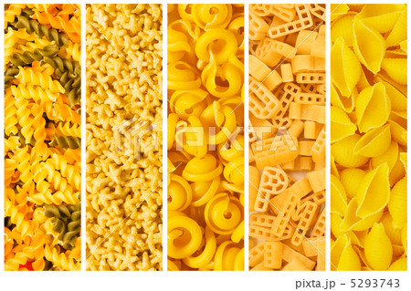 Set of various pasta backgrounds Set of various pasta backgrounds 5293743