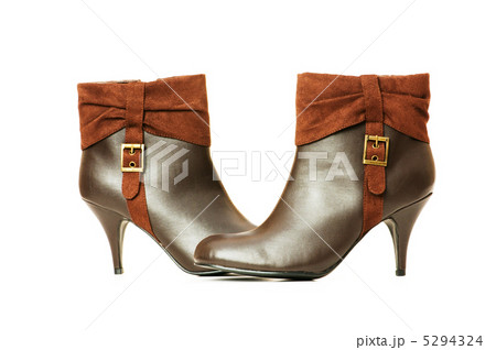 Brown boots isolated on the white background 5294324