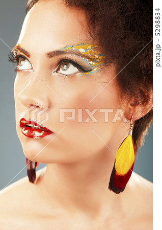 Attractive woman with the stylish make up 5298834